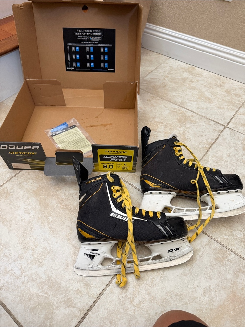 Bauer Supreme Ignite Pro Senior Ice Hockey Skates.